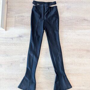 Mugler X H&M Flared Cut Out Jersey Pants